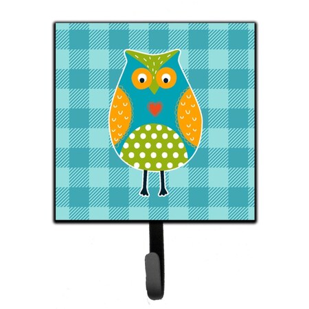 Jensendistributionservices Owl on Blue Plaid Leash or Key Holder MI1658234